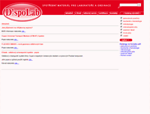 Tablet Screenshot of dispolab.cz